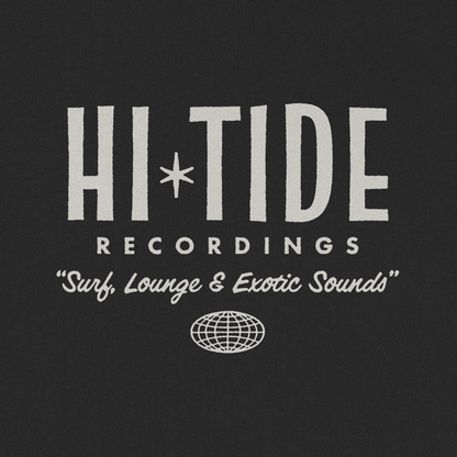 Hi-Tide Recordings "Surf, Lounge & Exotic Sounds" T (Black Magic)