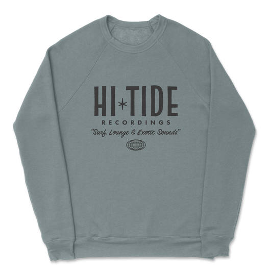 Hi-Tide Recordings Classic Fleece Crewneck Sweatshirt (Blue Storm)