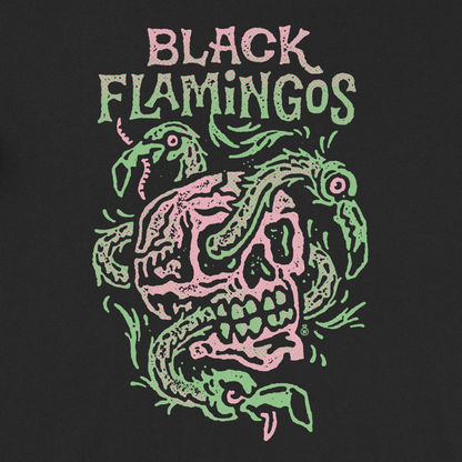 Black Flamingos "Feathery" T