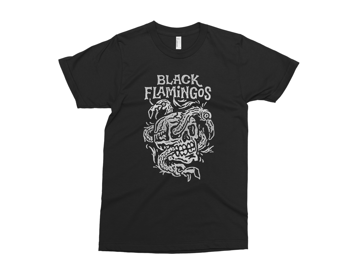 Black Flamingos "Feathery" T