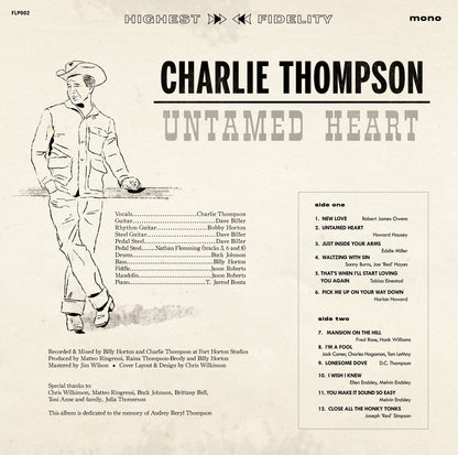 Charlie Thompson “Untamed Heart” LP