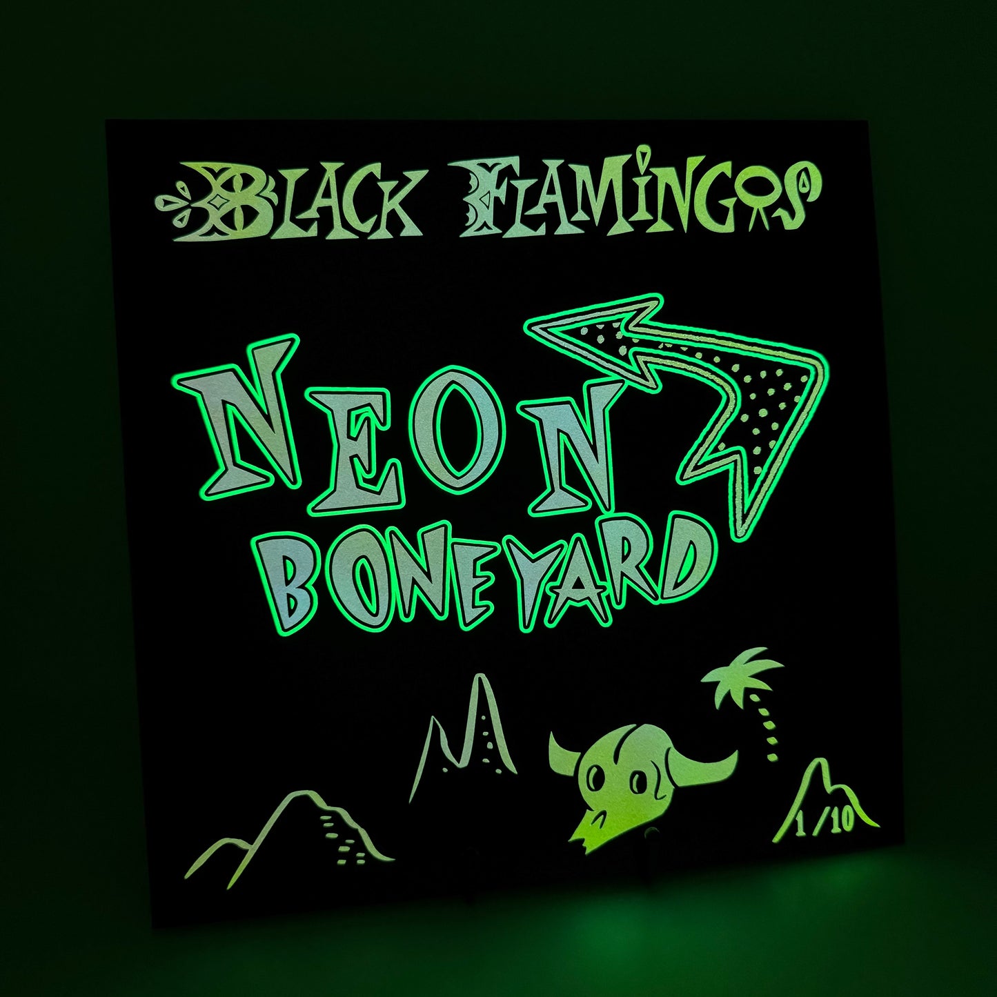 Black Flamingos "Neon Boneyard" LP Test Pressing x/10