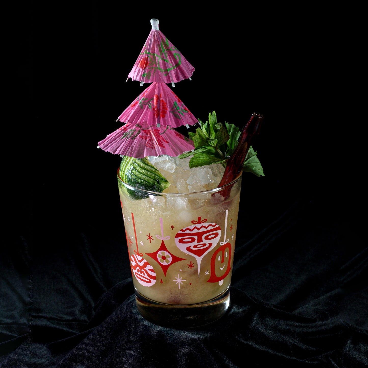 Hi-Tide Christmas Cocktail Glass Set