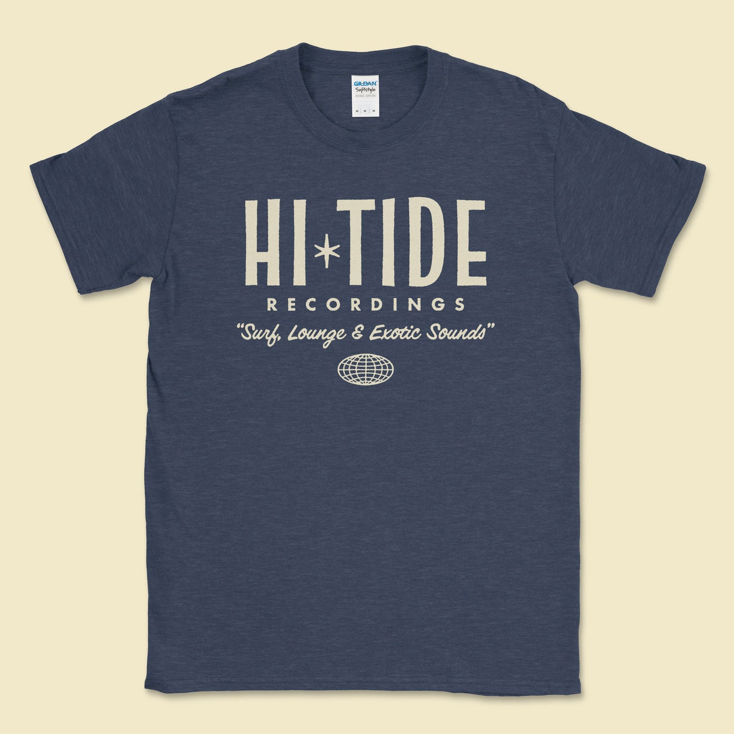 Surf, Lounge & Exotic Sounds T (Heather Navy)