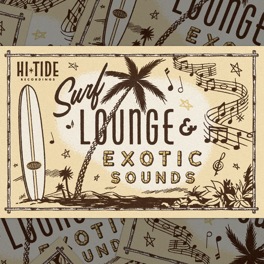 Surf, Lounge & Exotic Sounds Print (Surfboard)
